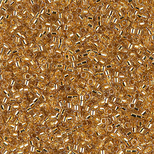Delica 11/0 Beads - db0033 - 24 kt Gold Lined Crystal 3.3g