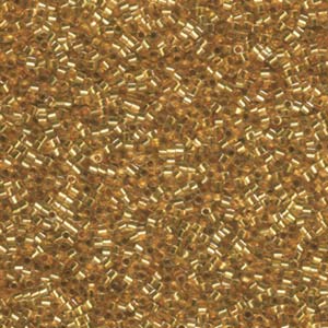 Delica 11/0 Hex-cut Beads - db0033c - 24kt Gold Lined Crystal 7.2g