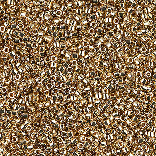Delica Beads 11/0 - db0034b - Light Gold 24kt Plated 50g