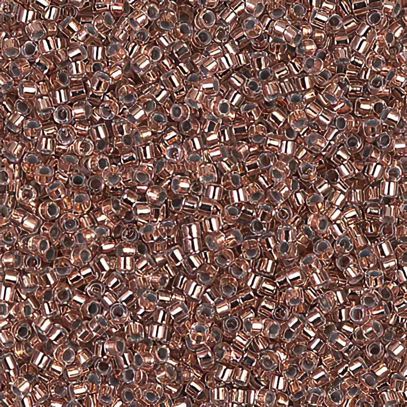 Delica Beads 11/0 - db0037b - Copper Lined Crystal 50g