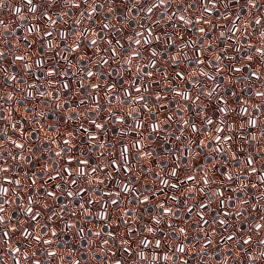 Delica Beads 11/0 - db0037b - Copper Lined Crystal 50g