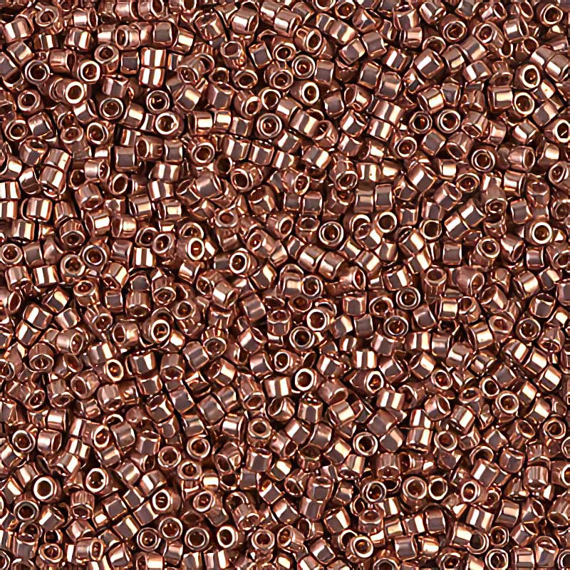 Delica 11/0 Beads - db0040 - Bright Copper Plated 5g