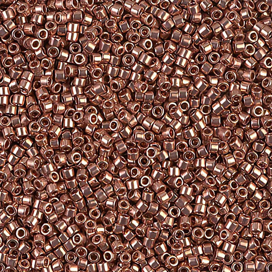 Delica 11/0 Beads - db0040 - Bright Copper Plated 5g