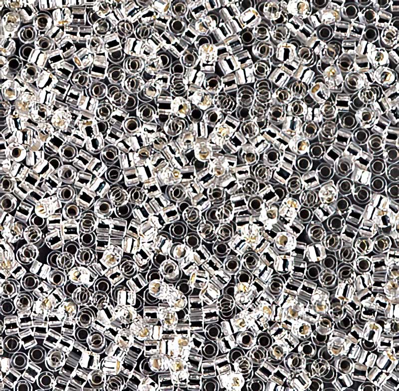 Delica Beads 11/0 - db0041b250 - Silver Lined Crystal 250g