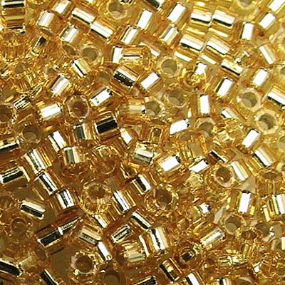 Delica 11/0 Hex-cut Beads - db0042c - Silver Lined Gold 7.1g