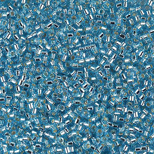 Delica Beads 11/0 - db0044b - Silver Lined Light Blue 50g