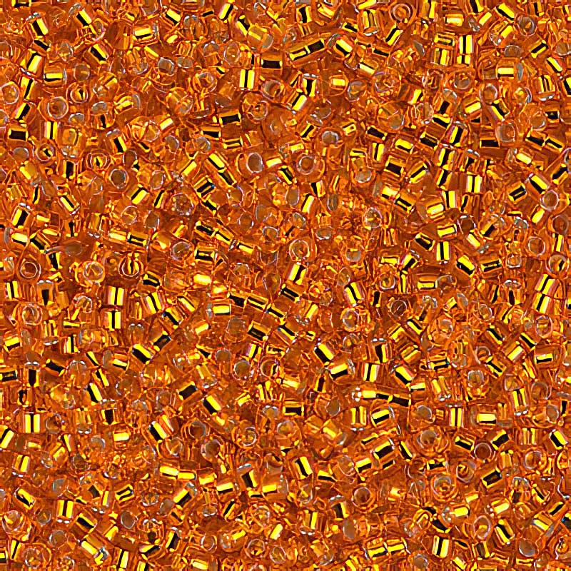 Delica Beads 11/0 - db0045b - Silver Lined Orange 50g