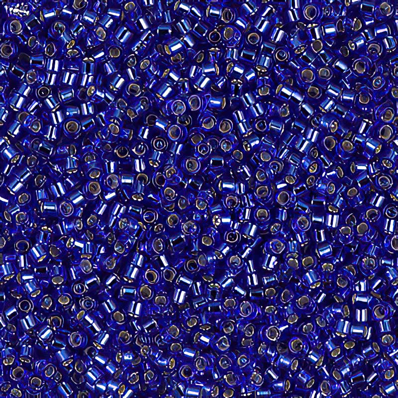 Delica Beads 11/0 - db0047b - Silver Lined Sapphire 50g