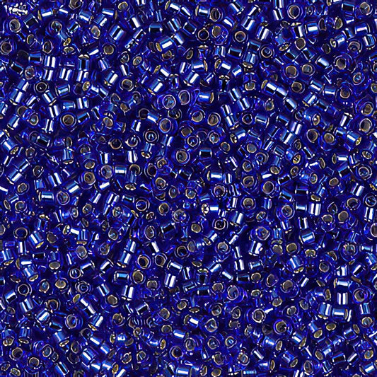 Delica Beads 11/0 - db0047b - Silver Lined Sapphire 50g
