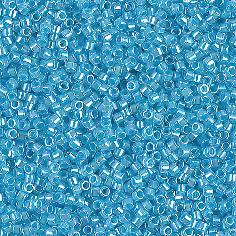 Delica 11/0 Beads - db0057 - Lined Sky Blue AB 5.2g