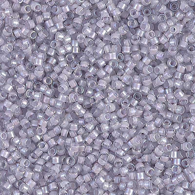 Delica Beads 11/0 - db0080b - Lined Pale Lavender AB 50g