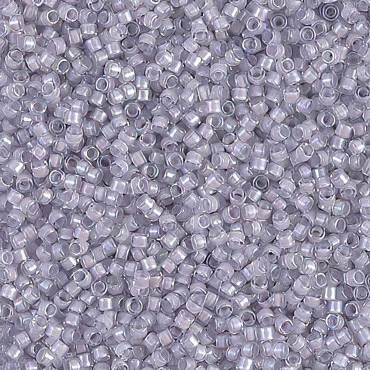 Delica Beads 11/0 - db0080b - Lined Pale Lavender AB 50g