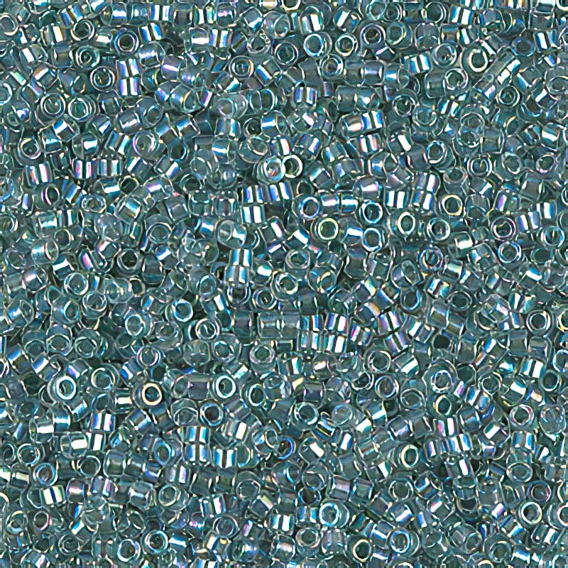 Delica 11/0 Beads - db0084 - Lined Sea Foam AB 5.2g
