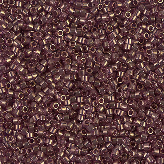 Delica 11/0 Beads - db0108 - Gold Lustre Amethyst 7.1g
