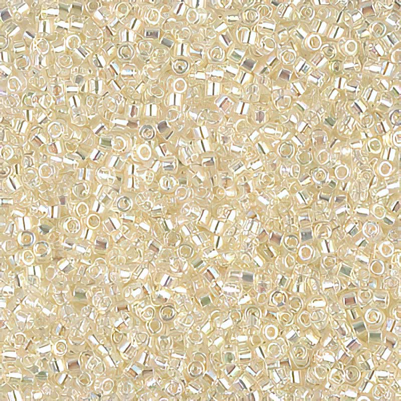 Delica 11/0 Beads - db0109 - Cream Crystal AB 5.2g