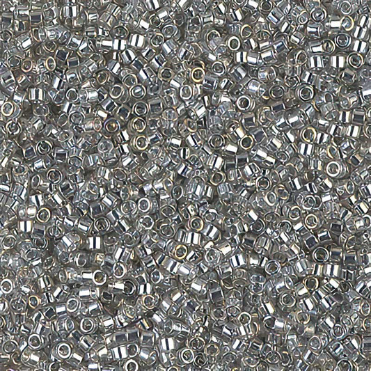 Delica Beads 11/0 - db0114b - Transparent Silver Grey Luster 50g
