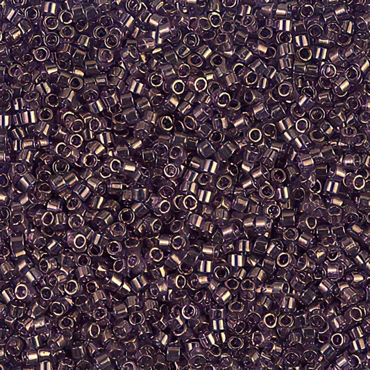 Delica Beads 11/0 - db0117b - Lavender Blue Gold Lustre 50g
