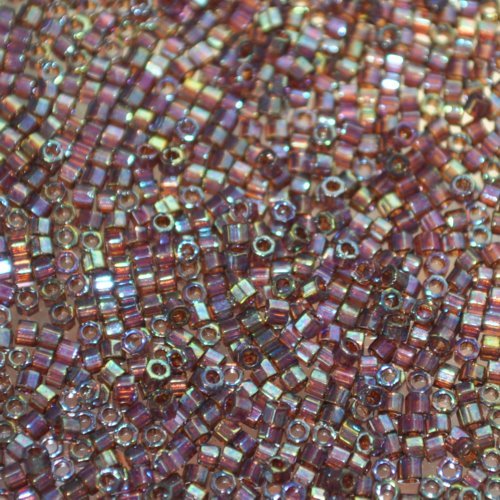 Delica 11/0 Hex-cut Beads - db0122c - Root Beer Gold Luster 7.5g
