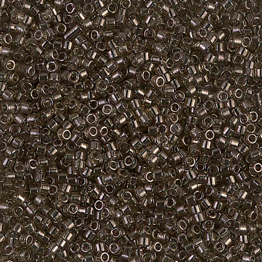 Delica 11/0 Beads - db0123 - Transparent Grey Olive Luster 7.5g