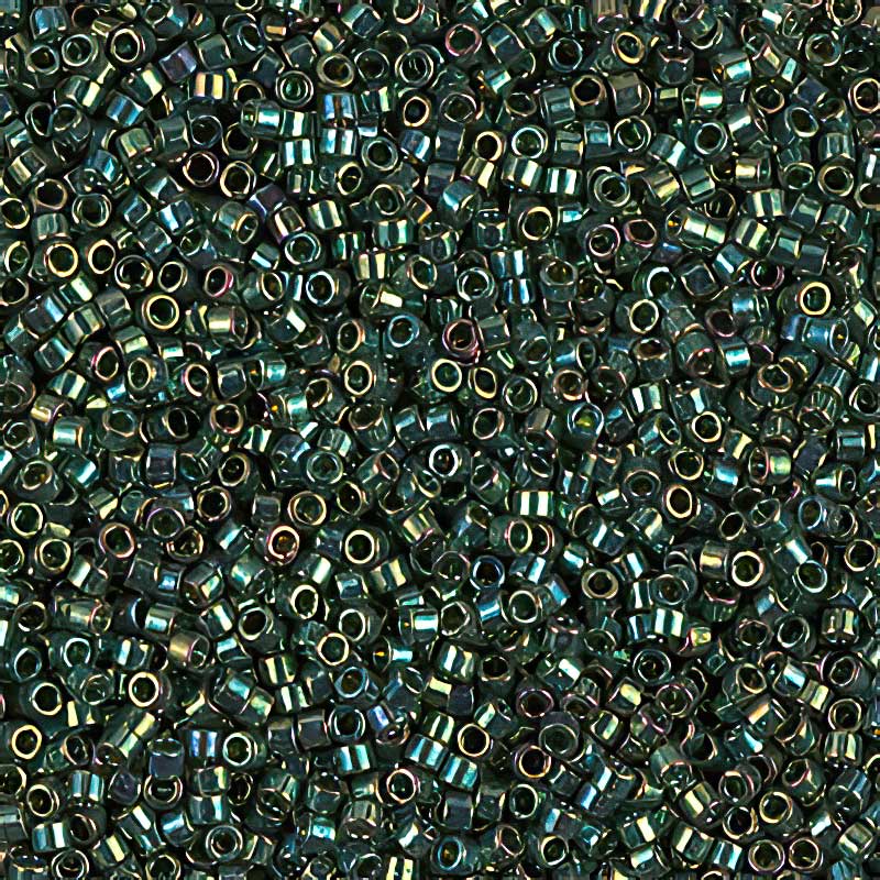 Delica 11/0 Beads - db0125 - Emerald Gold Luster 5.2g