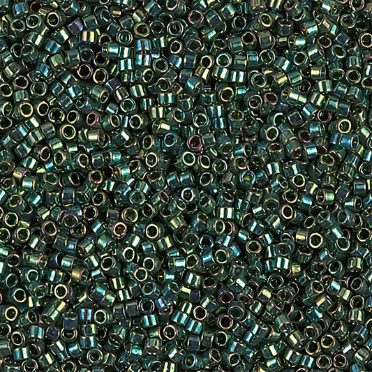Delica Beads 11/0 - db0125b - Emerald Gold Luster 50g