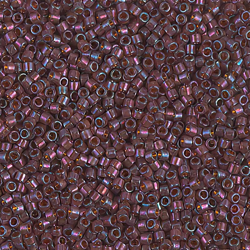 Delica 11/0 Beads - db0129 - Mulberry Rainbow Gold Lustre 7.1g