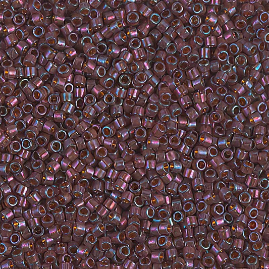 Delica 11/0 Beads - db0129 - Mulberry Rainbow Gold Lustre 7.1g