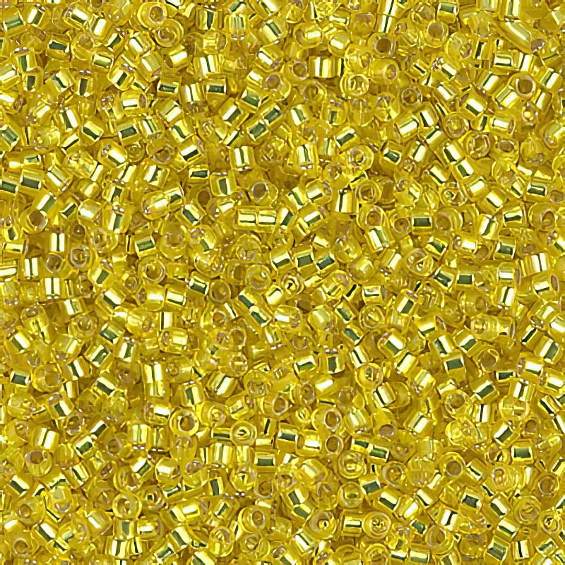 Delica 11/0 Beads - db0145 - Silver lined Yellow 5.2g