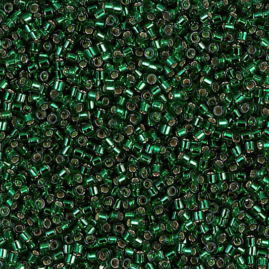 Delica 11/0 Beads - db0148 - Silver Lined Green 5.2g