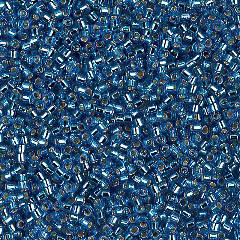 Delica Beads 11/0 - db0149b - Silver Lined Aqua 50g