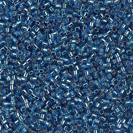 Delica Beads 11/0 - db0149b - Silver Lined Aqua 50g