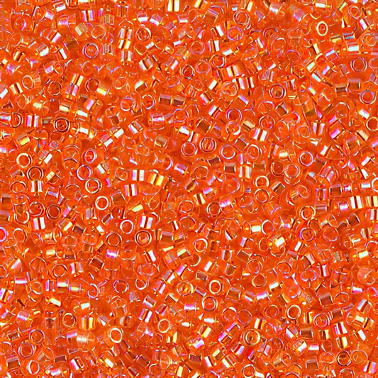 Delica Beads 11/0 - db0151b - Orange Crush AB 50g