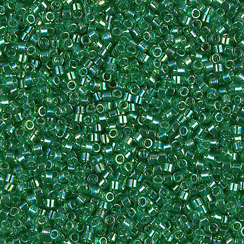 Delica Beads 11/0 - db0152b - Transparent Green AB 50g
