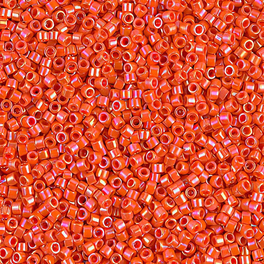 Delica Beads 11/0 - db0161b - Opaque Orange AB 50g