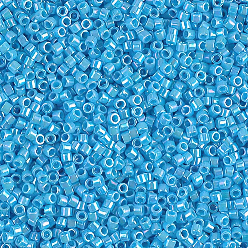 Delica Beads 11/0 - db0164b - Opaque Light Blue AB 50g