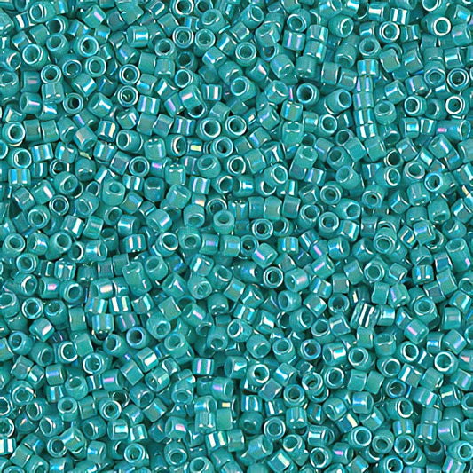 Delica Beads 11/0 - db0166b - Opaque Turquoise AB 50g