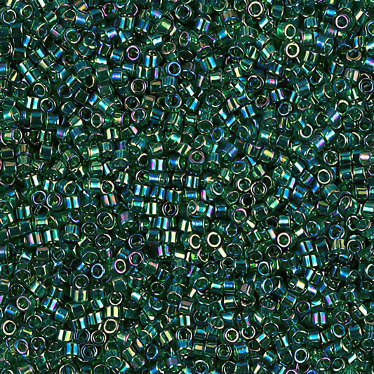Delica 11/0 Beads - db0175 - Transparent Emerald AB 5.2g
