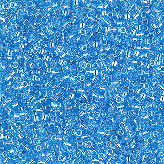 Delica 11/0 Beads - db0176 - Transparent Light Sapphire AB 5.2g