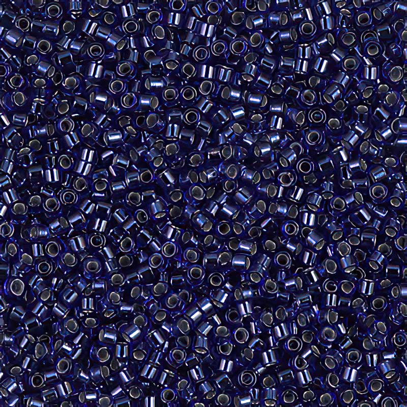 Delica 11/0 Beads - db0183 - Silver Lined Royal Blue 5.2g