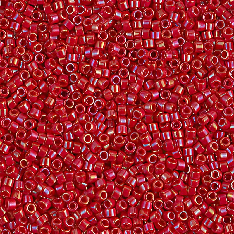 Delica Beads 11/0 - db0214b - Opaque Red Lustre 50g