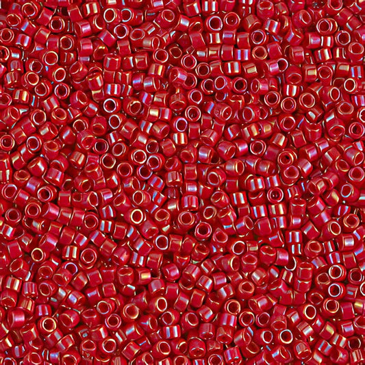 Delica Beads 11/0 - db0214b - Opaque Red Lustre 50g