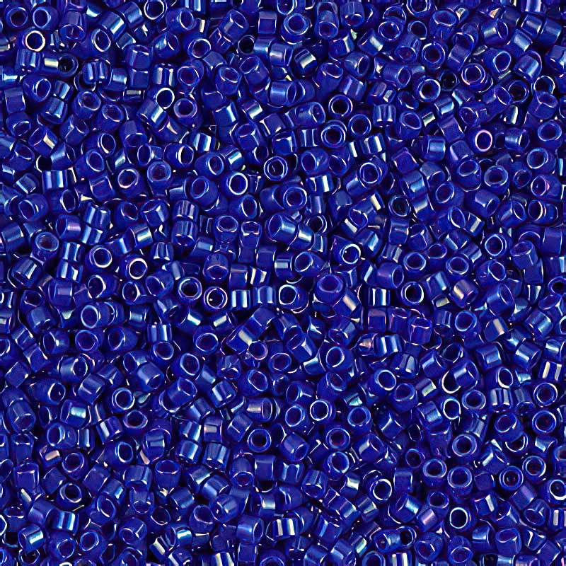 Delica Beads 11/0 - db0216b - Opaque Royal Blue Lustre 50g