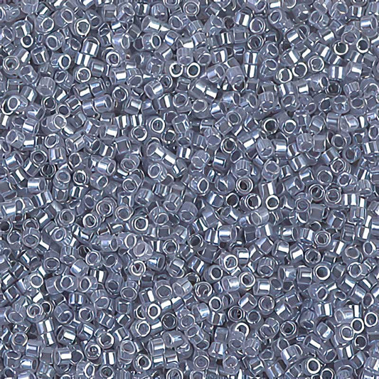 Delica Beads 11/0 - db0242b250 - Lined Crystal/Grey 250g