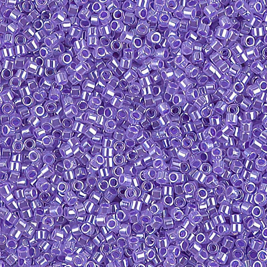 Delica Beads 11/0 - db0249b - Lined Crystal/Purple 50g
