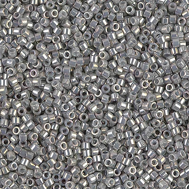 Delica Beads 11/0 - db0251b - Galvanized Grey Luster 50g