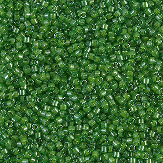 Delica Beads 11/0 - db0274b - Lined Green/Lime 50g