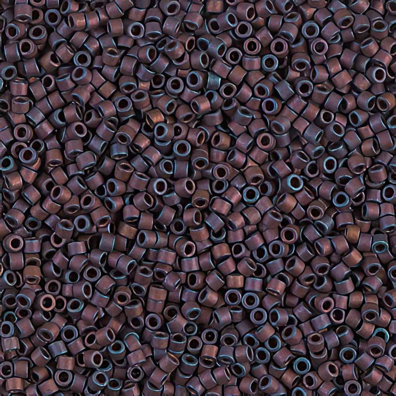 Delica Beads 11/0 - db0312b - Copper AB Matte Metallic 50g