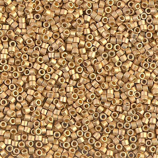 Delica 11/0 Beads - db0331 - Matte Metallic Bright Yellow Gold 24kt 3.3g