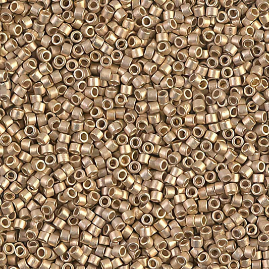 Delica Beads 11/0 - db0334b - Matte Metallic Dark Yellow Gold 24kt 50g