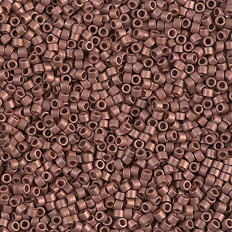 Delica 11/0 Beads - db0340 - Matte Copper Plated 5.2g
